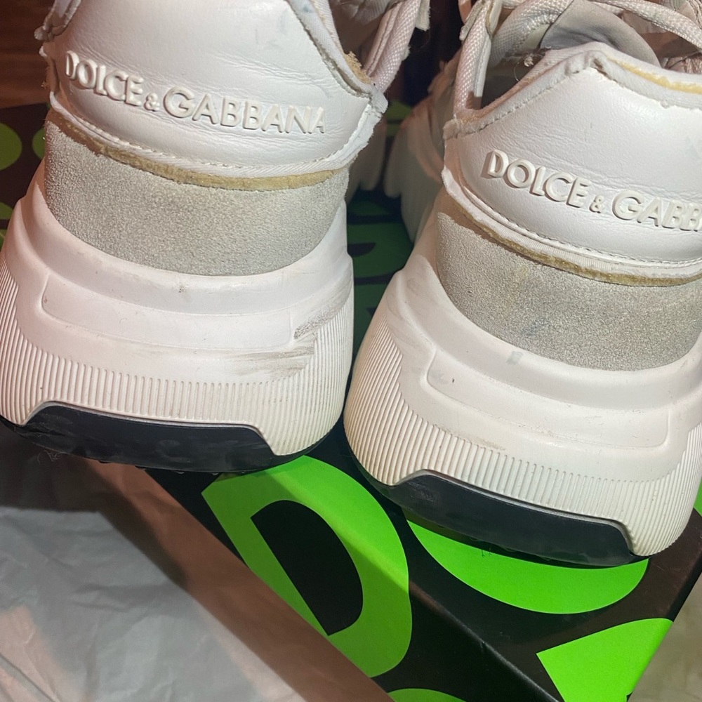 Dolce & Gabbana Daymaster sneakers crafted in Italy white and Navy Blue women’s - Picture 4 of 11